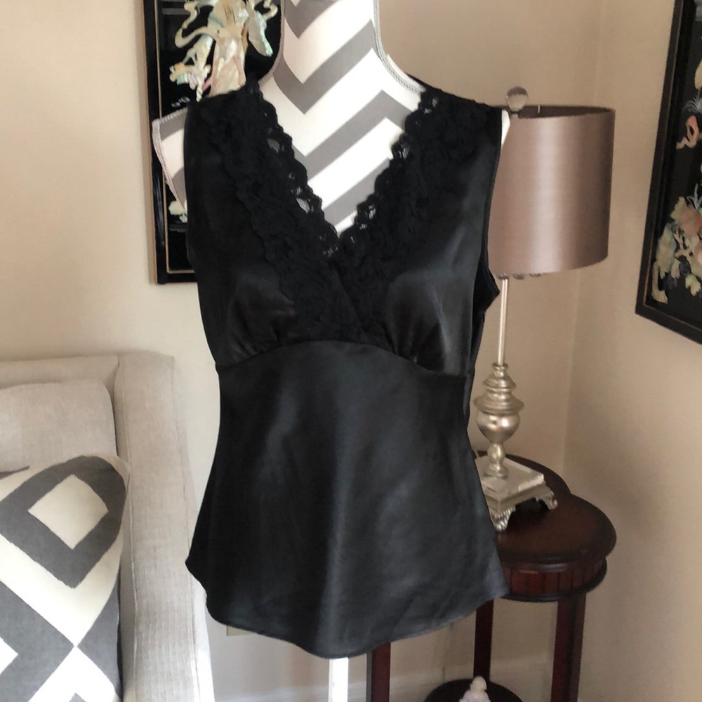 🎉Black Lace Trim Sleeveless Camisole